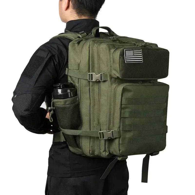 45L Tactical Backpack for Men and Women Outdoor camping equipment back pack Hiking Survival Rucksack travel backpacks School Bag