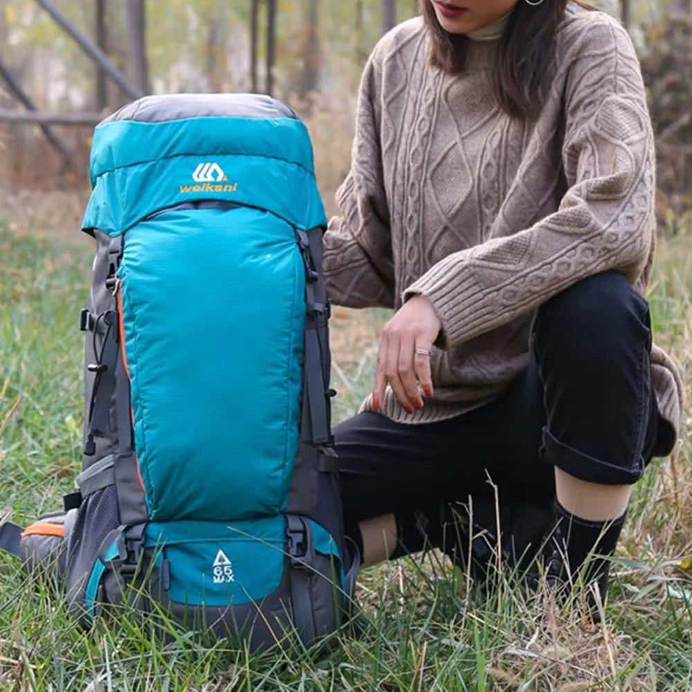 65L Travel Hiking Backpack – Waterproof Camping & Climbing Rucksack