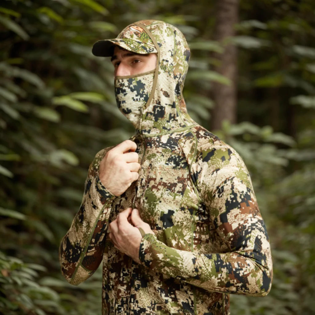 Ainfad Core Lightweight Camouflage Hoodie – Mask Pullover for Hunting & Fishing