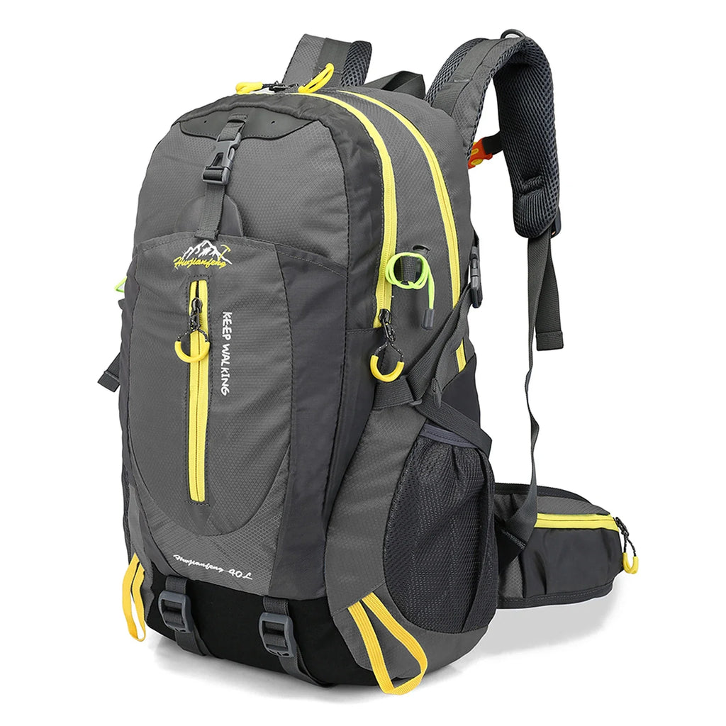 40L waterproof travel backpack, camping and hiking laptop bag, hiking backpack, men's and women's hiking backpack