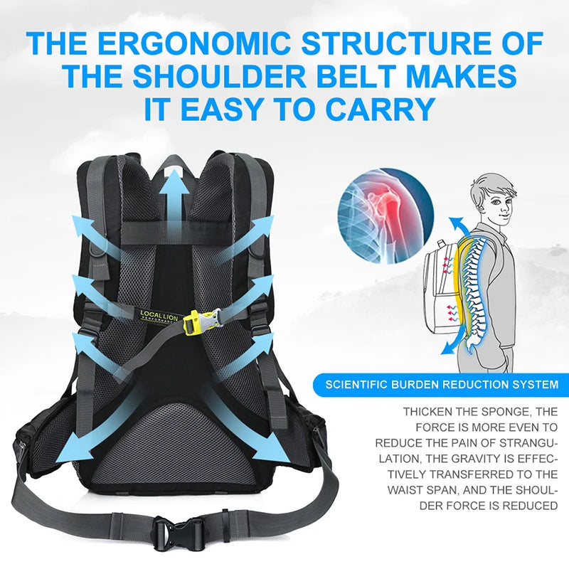 StoneRidge™ 40L Tactical Hiking Backpack