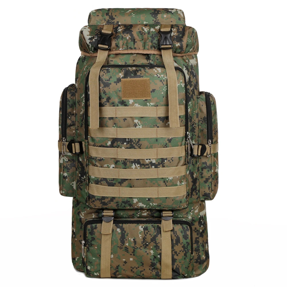 Large Capacity Hiking Backpack – Canvas Outdoor Tactical Rucksack