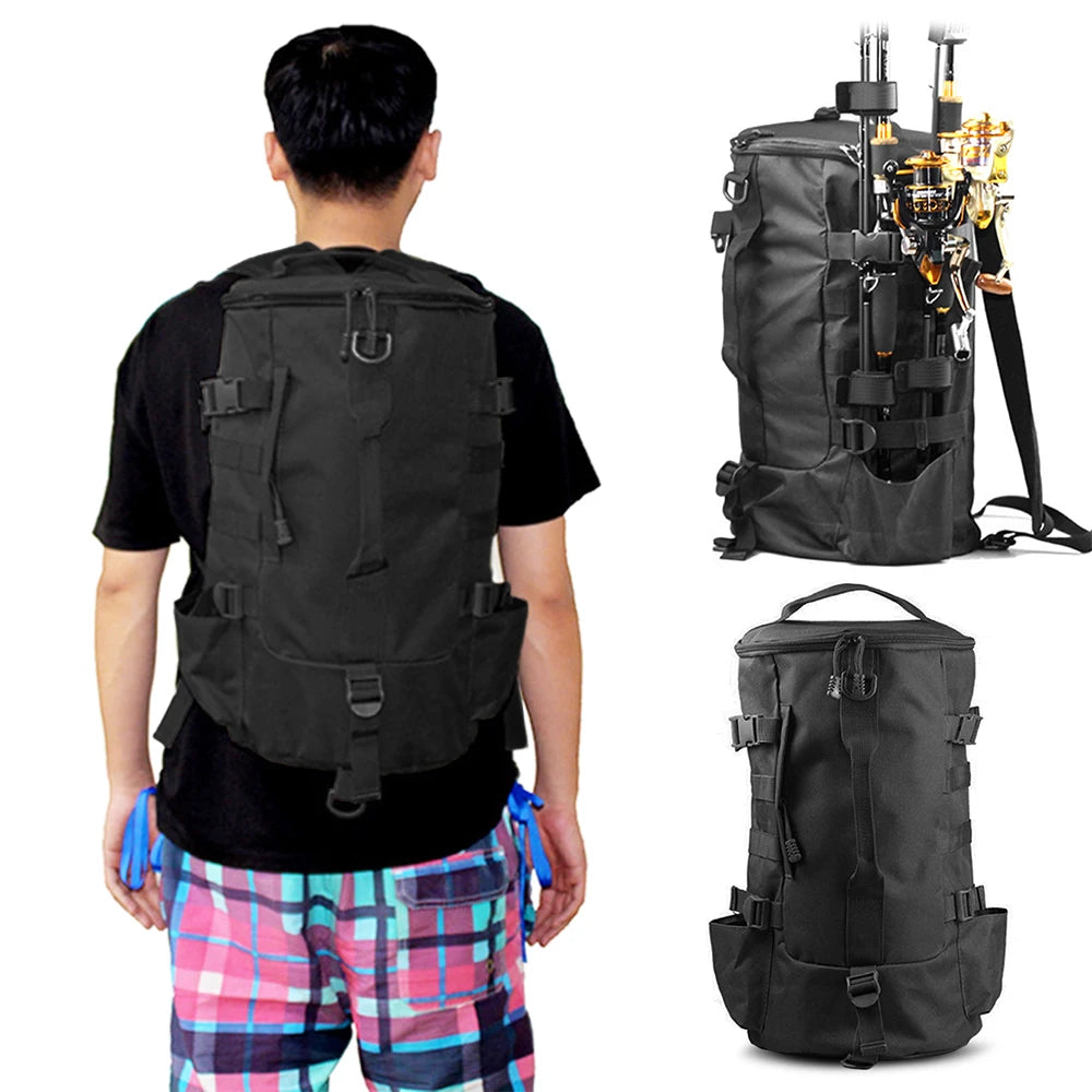 Multi-Functional Fishing Backpack – Large Capacity Outdoor Travel Tackle Bag