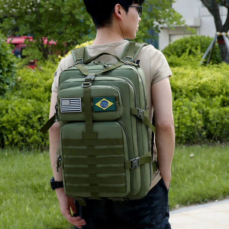 Large Capacity Waterproof Outdoor Travel Backpacks for Men Multi Pockets Durable Tactical Bag Camping Hiking Oxford Backpack