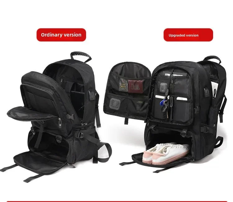 Large capacity men's backpack with high-end feel travel backpacksports outdoor luggage bag mountain climbing bag waterproof