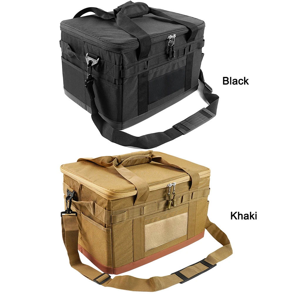 Camping Storage Bag Multi-Functional Outdoor Pack Heavy-Duty Cooking Gear Bag For Camping30L Multi-size Utility Camping Supplies