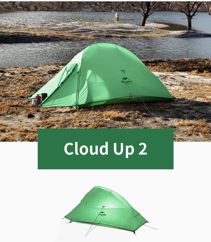 Naturehike Cloud Up – Ultralight 2-Person Camping Tent | Waterproof & Easy Setup