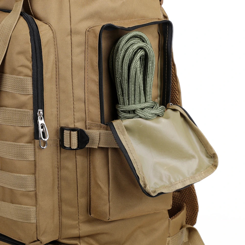 Large Capacity Hiking Backpack – Canvas Outdoor Tactical Rucksack