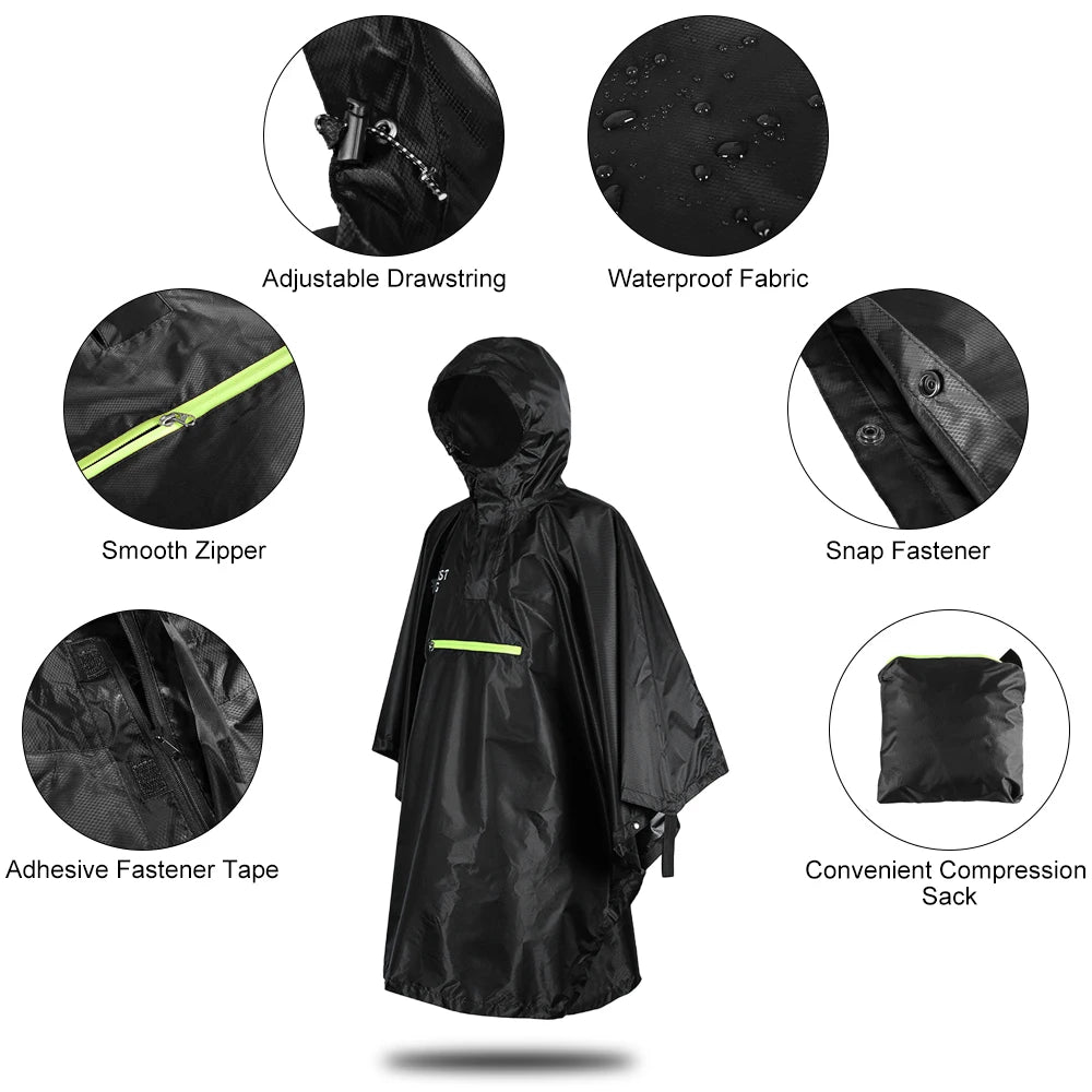 Waterproof Raincoat – Durable, Reflective & Safe for Outdoor Activities