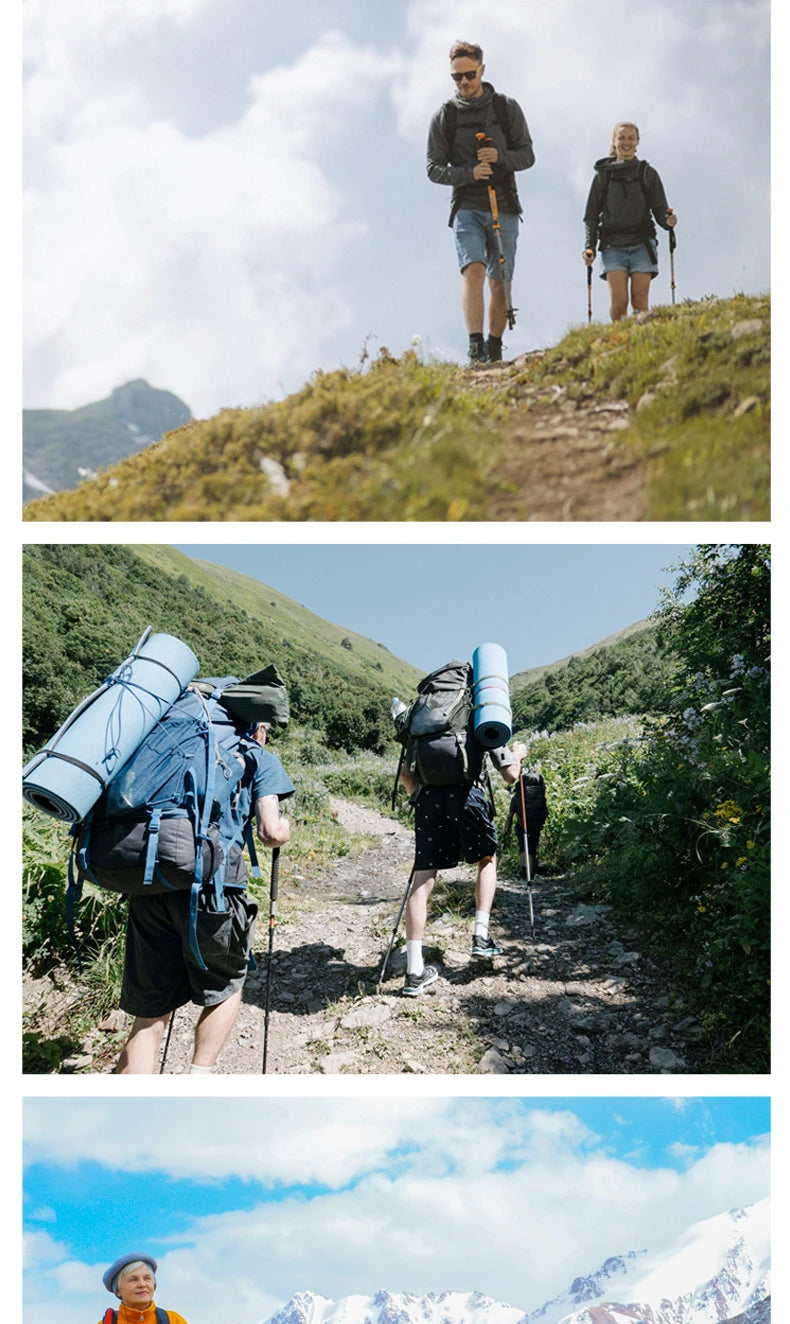 PathGuard™ Foldable Trekking Pole – Compact Strength for Every Journey