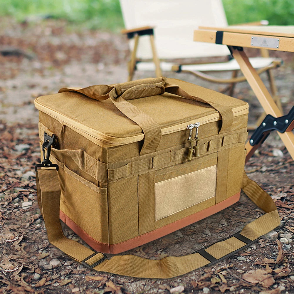 Camping Storage Bag Multi-Functional Outdoor Pack Heavy-Duty Cooking Gear Bag For Camping30L Multi-size Utility Camping Supplies