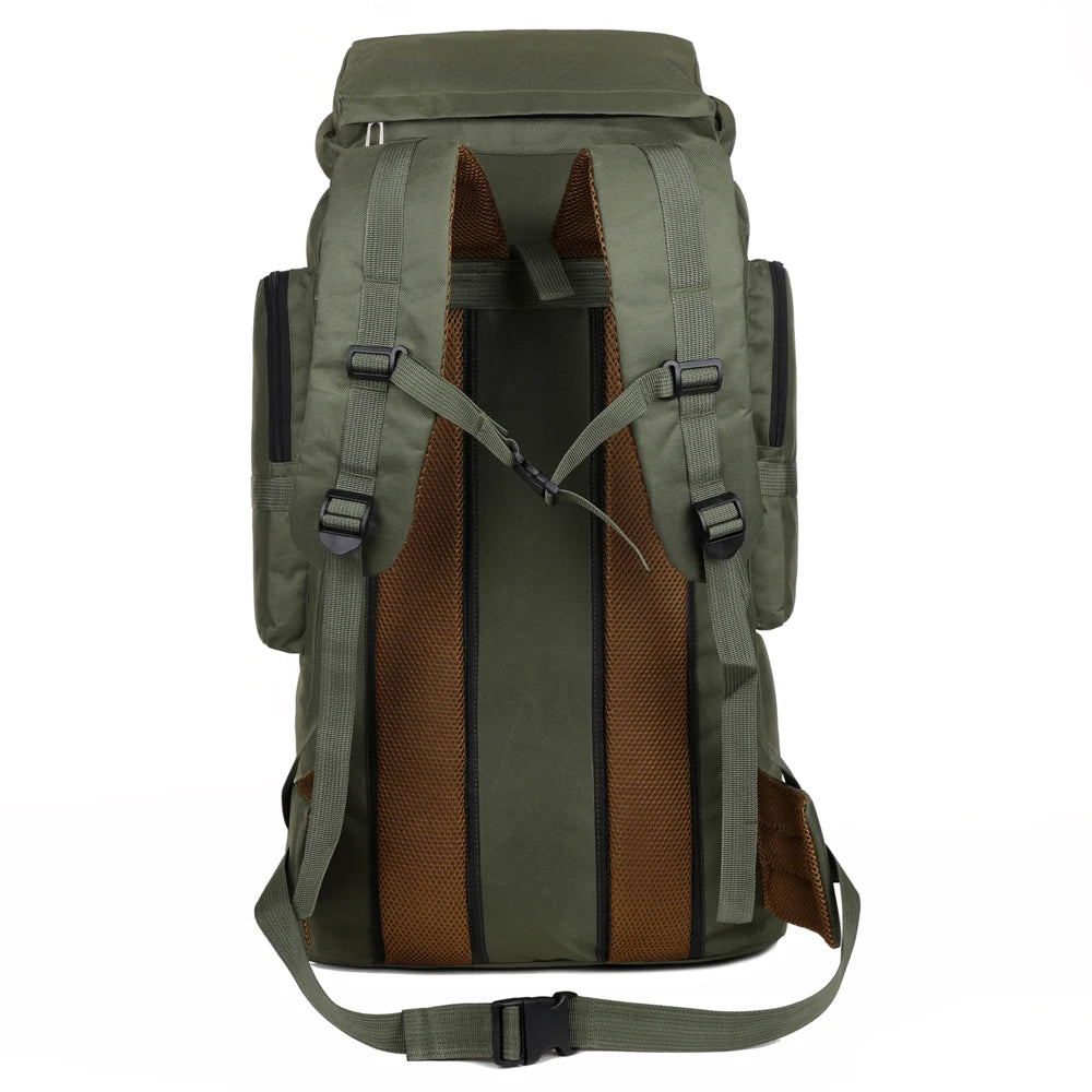 Large Capacity Hiking Backpack – Canvas Outdoor Tactical Rucksack