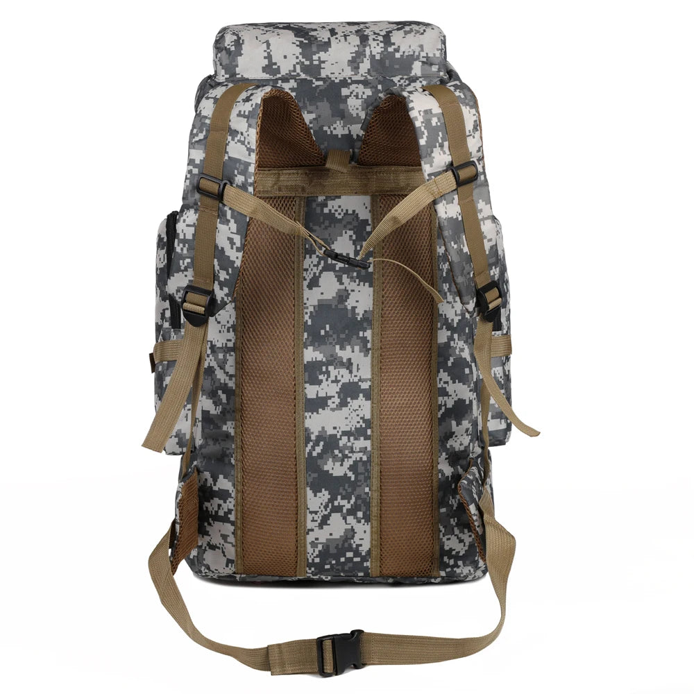 Large Capacity Hiking Backpack – Canvas Outdoor Tactical Rucksack