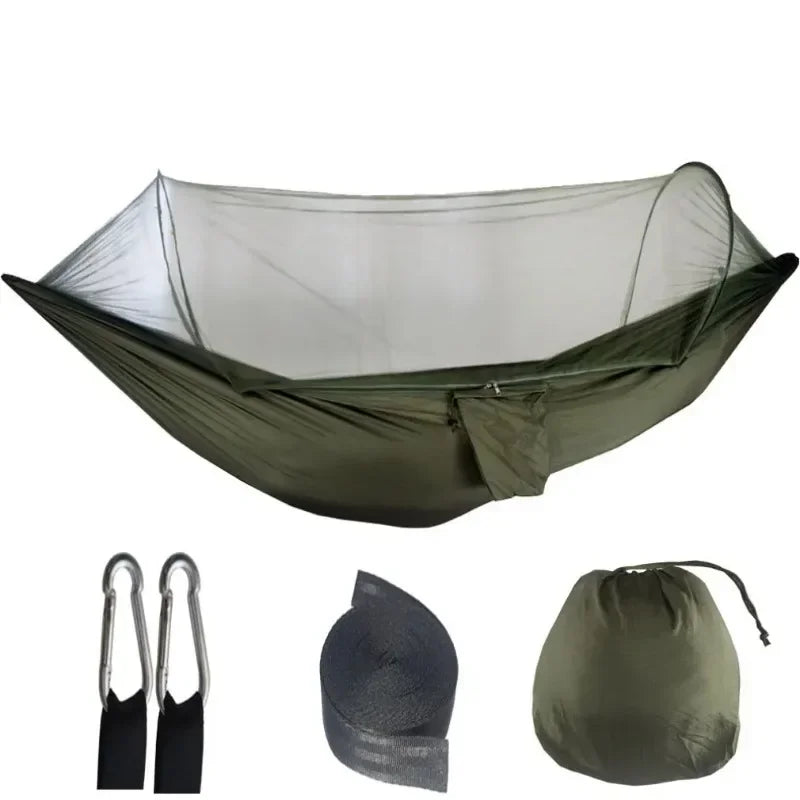 BreezeGuard™ Camping Hammock with Mosquito Net