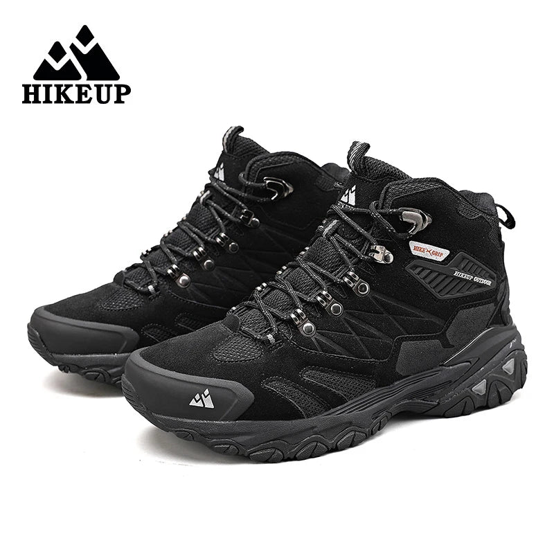 Men’s Hiking Boots – Suede High-Top Rainproof Tactical Combat Outdoor Shoes