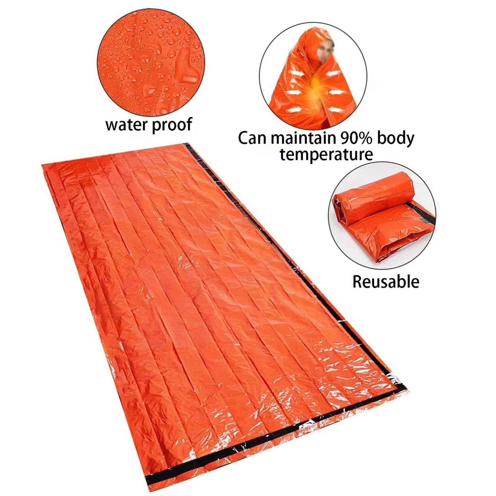 Survival Duo – Portable Thermal Sleeping Bags (2 pcs)