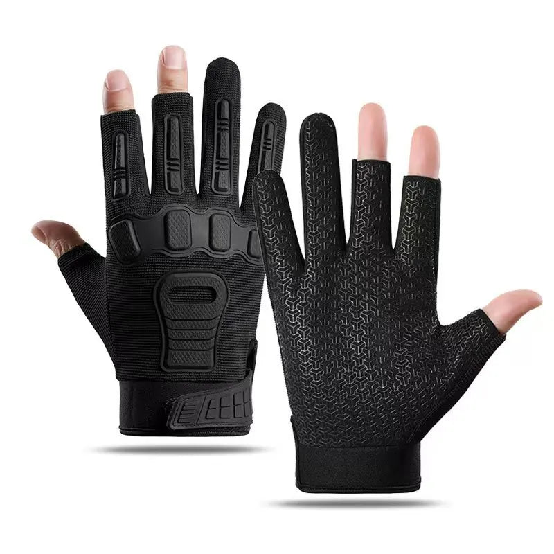 Tactical gloves Outdoor sports cycling and fitness thickened armor protection palm anti-slip finger gloves