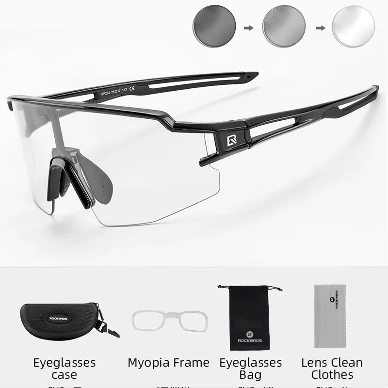 Photochromic Polarized Cycling Glasses – Ultimate UV400 Protection for MTB & Road