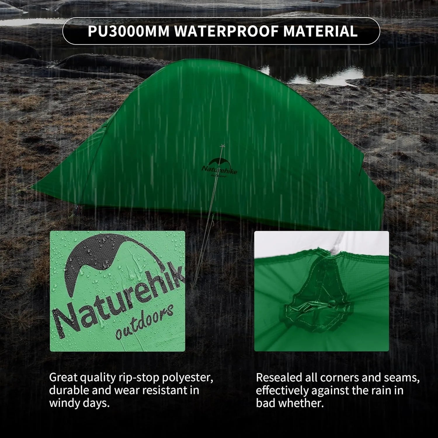 Naturehike Cloud Up – Ultralight 2-Person Camping Tent | Waterproof & Easy Setup