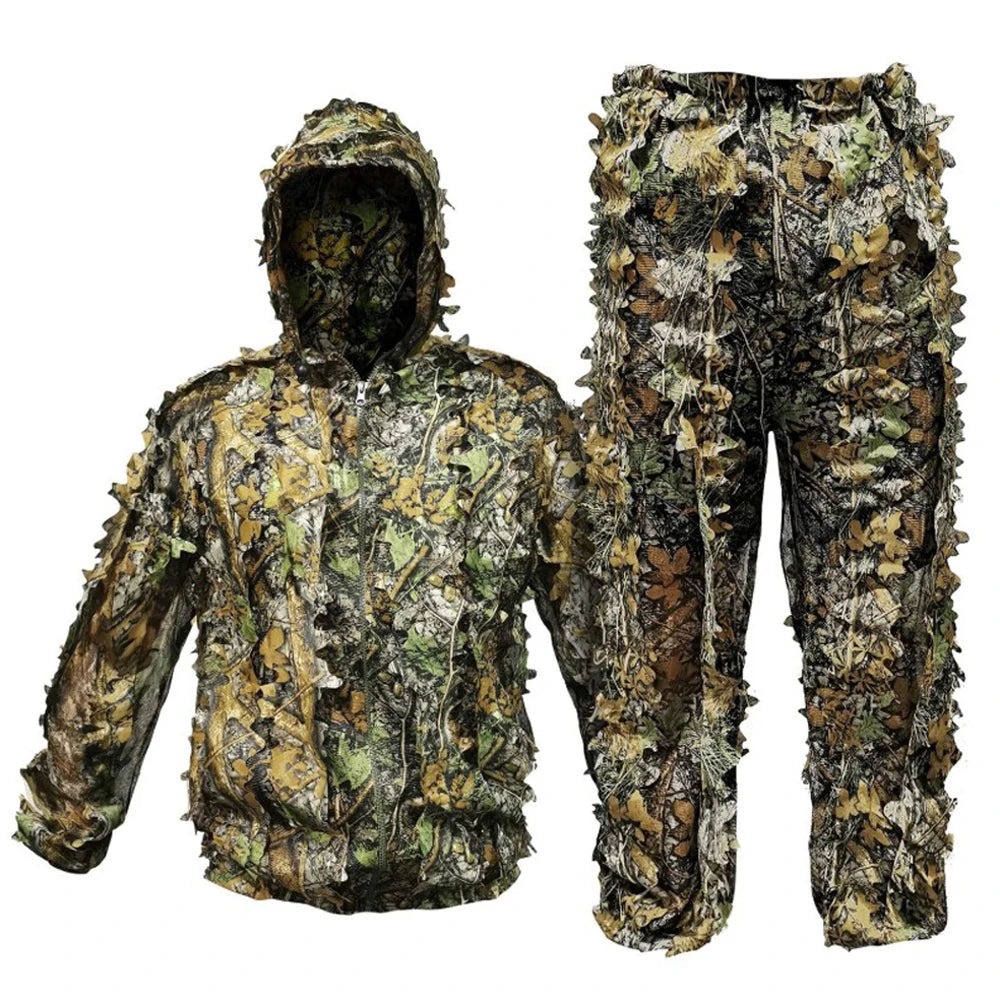 6-in-1 Breathable Camouflage Hunting Suit – Lightweight & Hooded