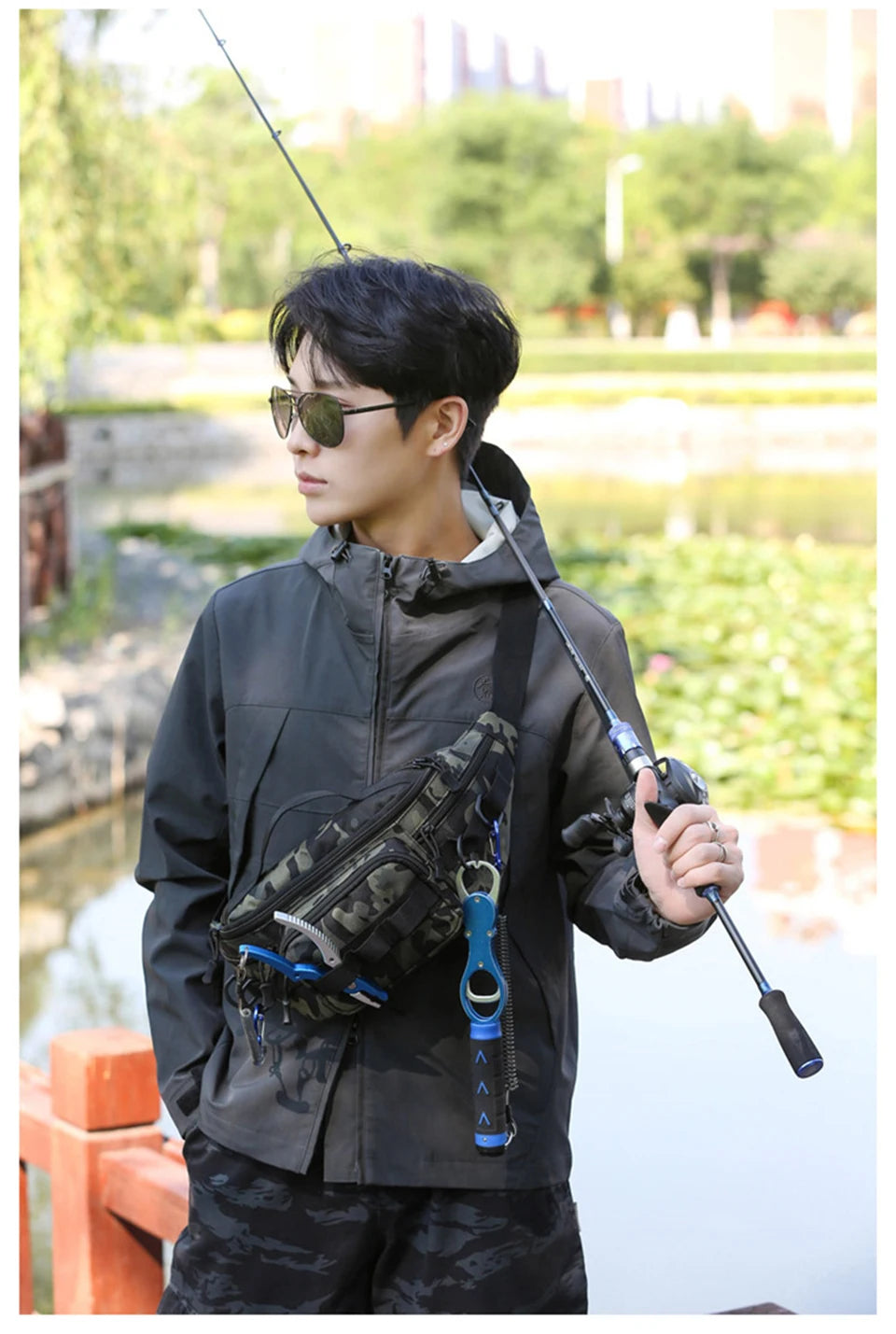 Camping Waist Chest Bag Multifuctional Outdoor Backpack Molle Fishing Lure Bag Shoulder Sling Fanny Pack Sports Hiking Bags
