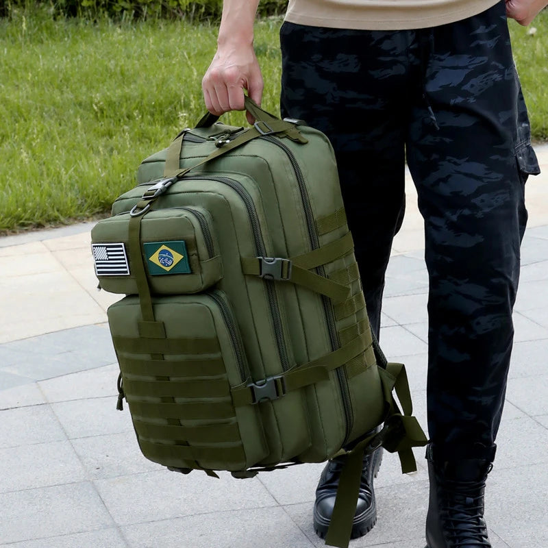 Large Capacity Waterproof Outdoor Travel Backpacks for Men Multi Pockets Durable Tactical Bag Camping Hiking Oxford Backpack