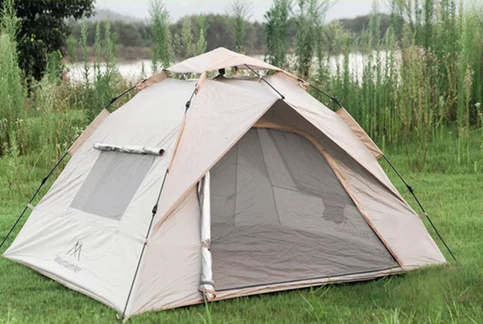 MOUNTAINHIKER Outdoor Tent – Fully Automatic, Quick-Opening, Rainproof & Sun-Resistant (3-4 Person)