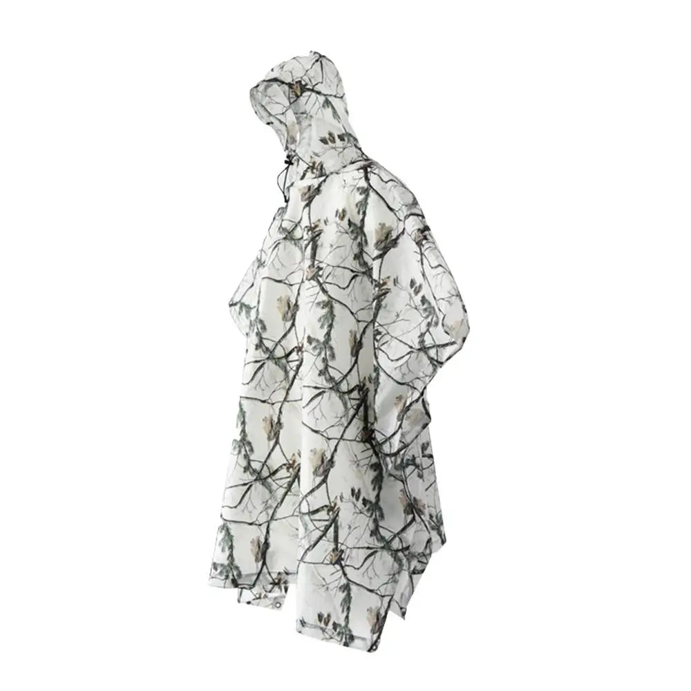 3 In 1 Raincoat Backpack Rain Cover Rain Coat Hood Hiking Cycling Rain Cover Poncho Raincoat Waterproof Outdoor Camping Tent Mat