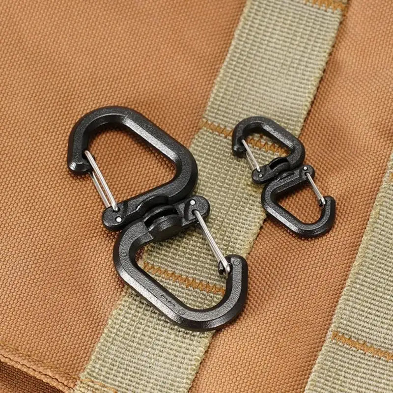 Backpacks Carabiner with 360 Degree Swivels Portable S Chain Hook Camping Double Hook Backpacks Buckles Camping Accessory