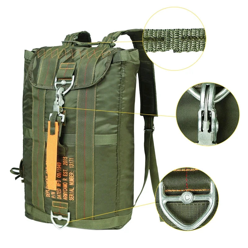 Parachute Bags Camping Backpack Waterproof Hiking Backpack for Men Women Lightweight Travel Backpacks Daypack Outdoor Back Pack