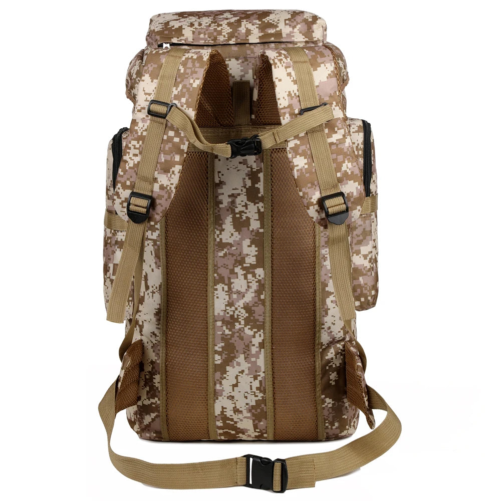 Large Capacity Hiking Backpack – Canvas Outdoor Tactical Rucksack