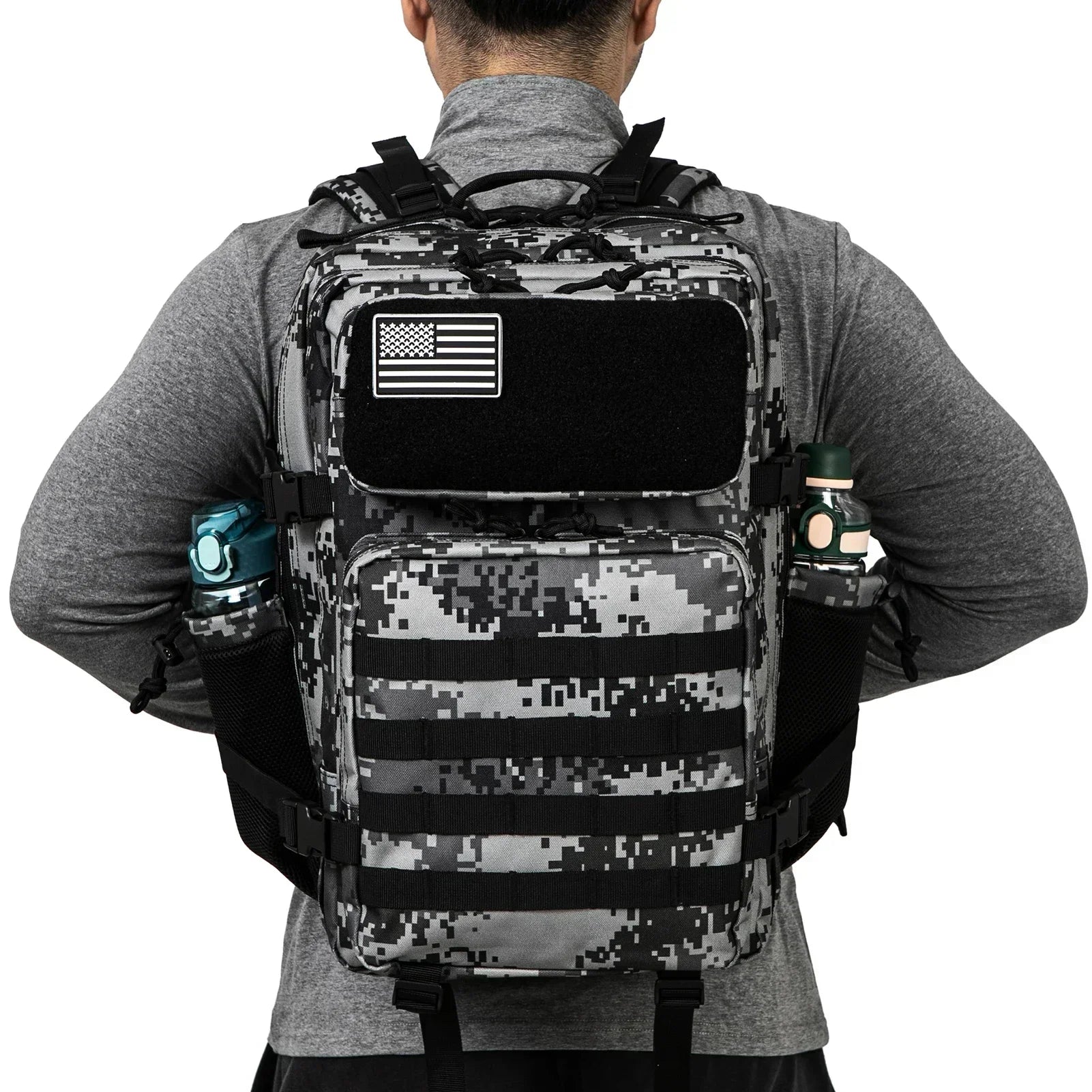 45L Tactical Backpack for Men and Women Outdoor camping equipment back pack Hiking Survival Rucksack travel backpacks School Bag