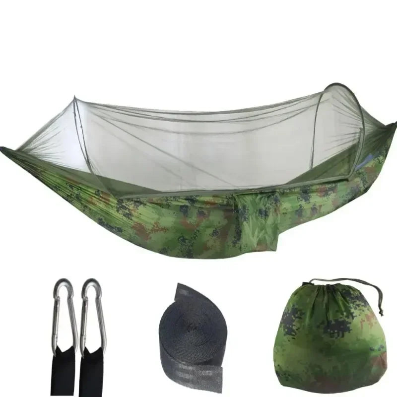 BreezeGuard™ Camping Hammock with Mosquito Net