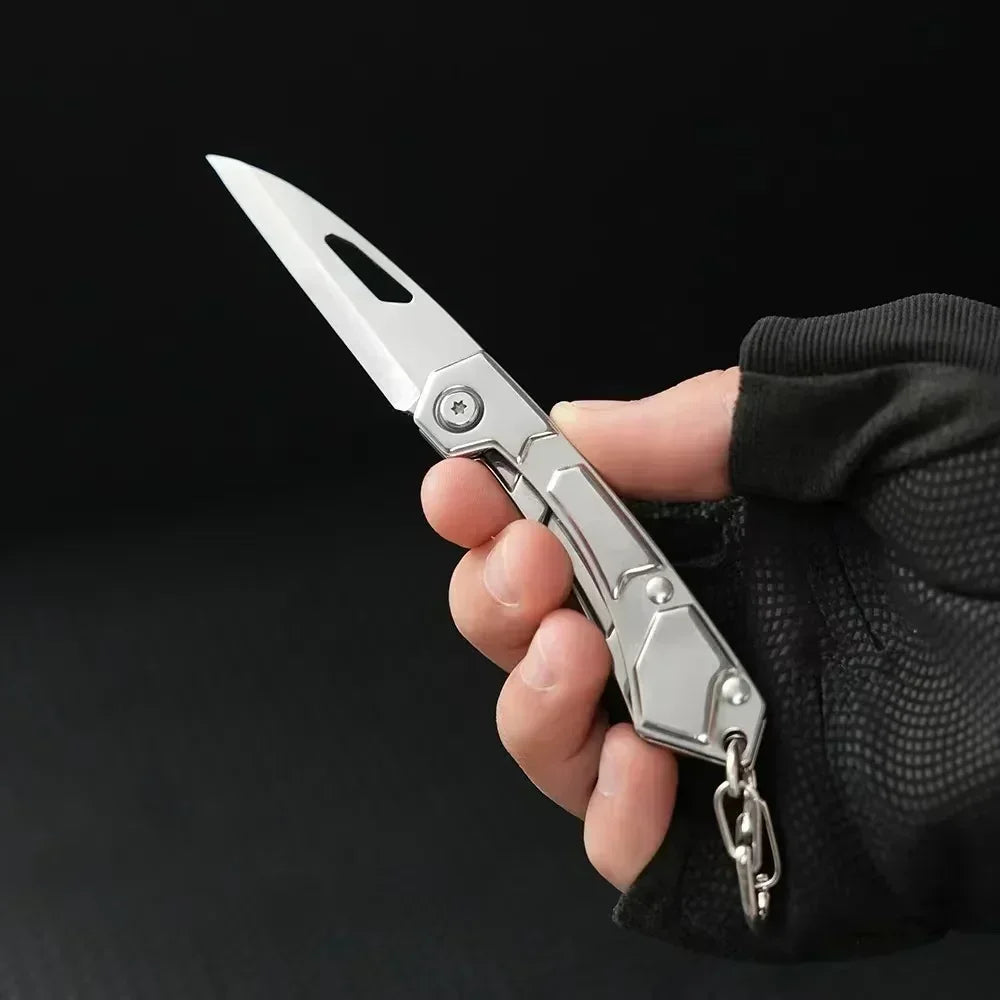 Camping Folding Knife Fruit Knife Outdoor Knife Sharp Blade Utility Knife Portable Hunting Knife Multi-function Pocket Knife