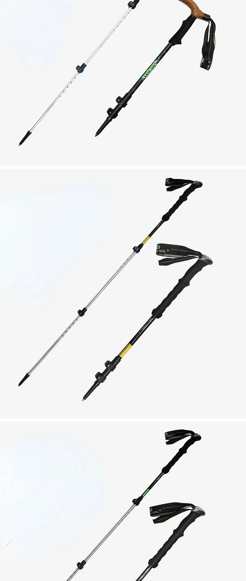 PathGuard™ Foldable Trekking Pole – Compact Strength for Every Journey