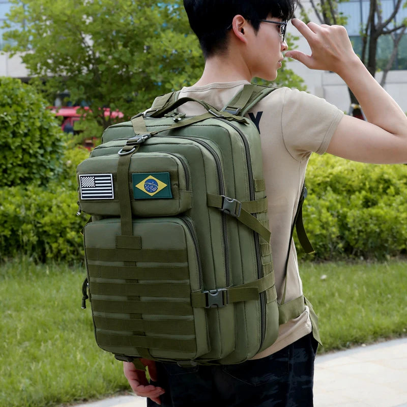 Large Capacity Waterproof Outdoor Travel Backpacks for Men Multi Pockets Durable Tactical Bag Camping Hiking Oxford Backpack