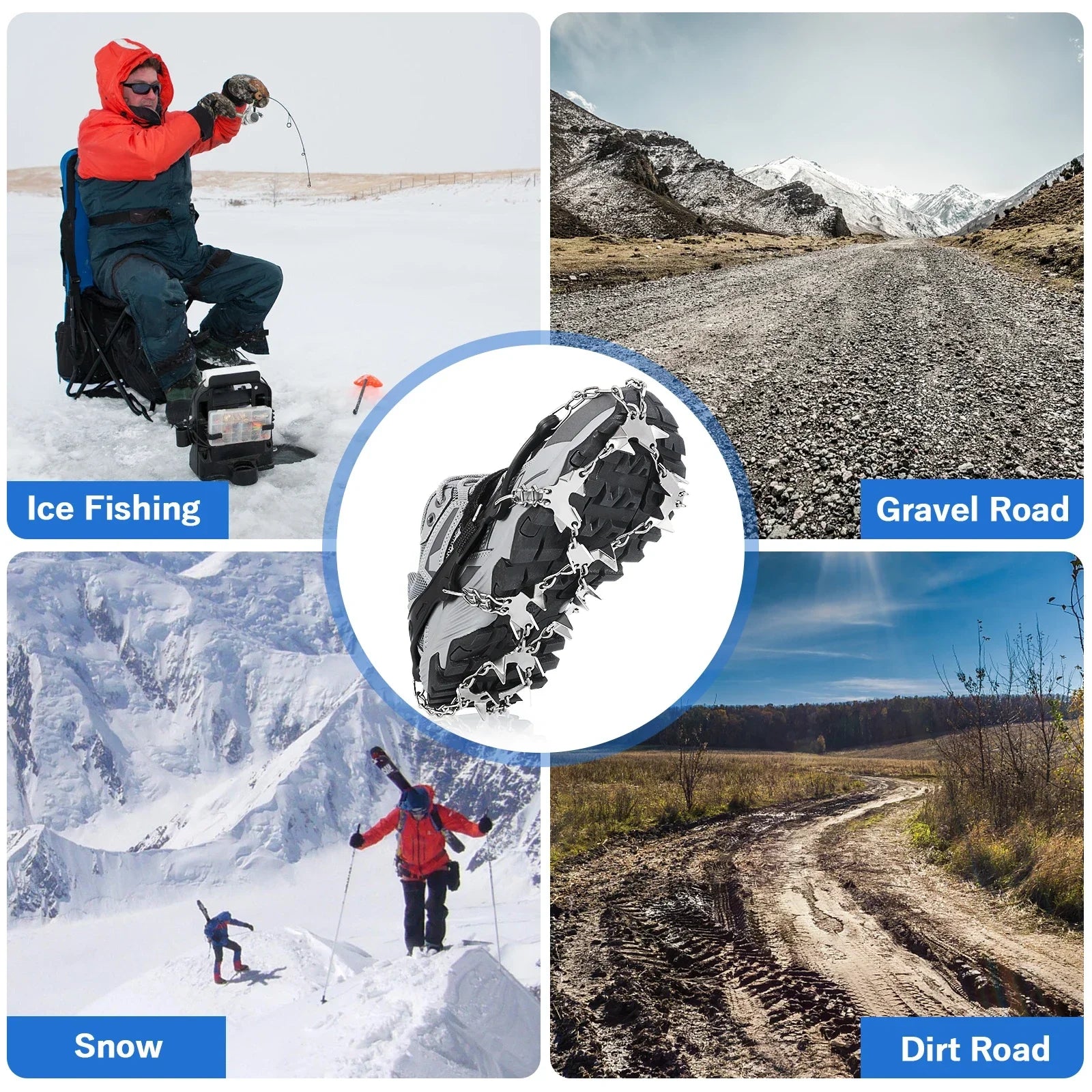 IceGrip Pro™ Winter Spikes – Grip the Ice, Own the Trail
