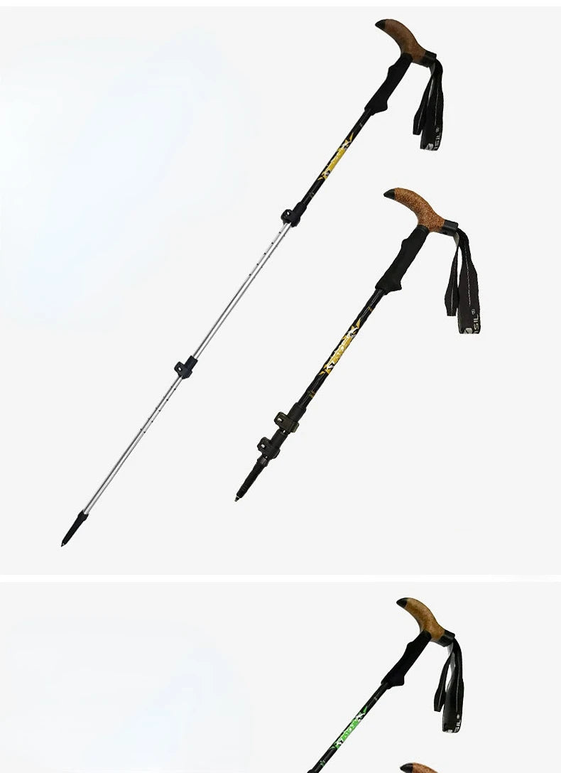 PathGuard™ Foldable Trekking Pole – Compact Strength for Every Journey