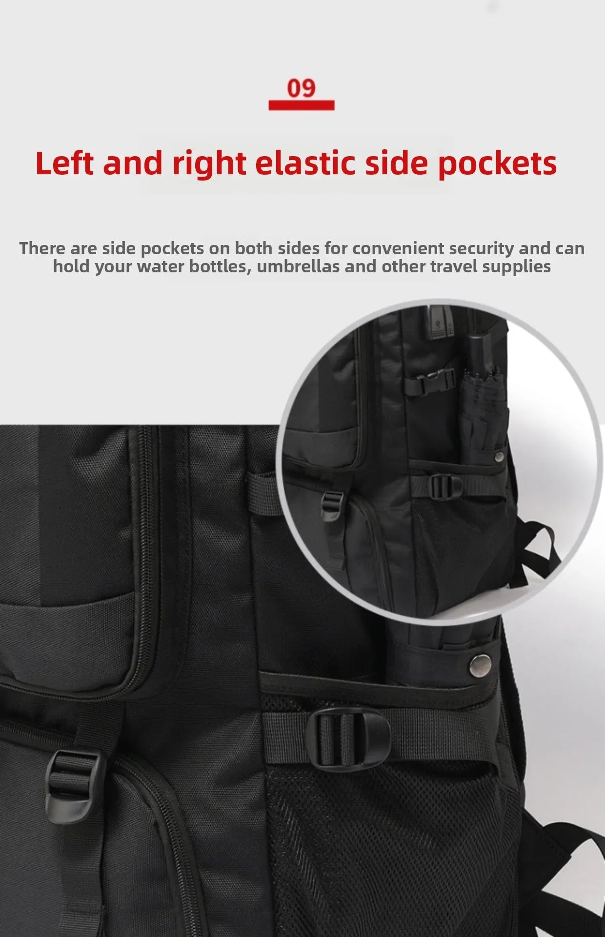 Large capacity men's backpack with high-end feel travel backpacksports outdoor luggage bag mountain climbing bag waterproof