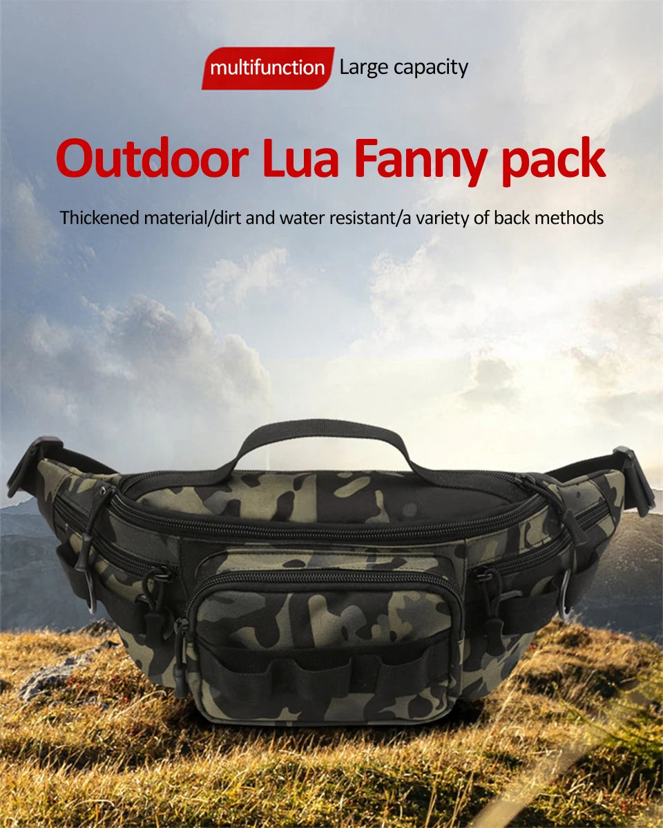 Camping Waist Chest Bag Multifuctional Outdoor Backpack Molle Fishing Lure Bag Shoulder Sling Fanny Pack Sports Hiking Bags