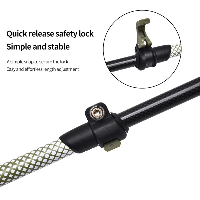 PeakLance™ Carbon Fiber Trekking Pole – Precision. Power. Packability.
