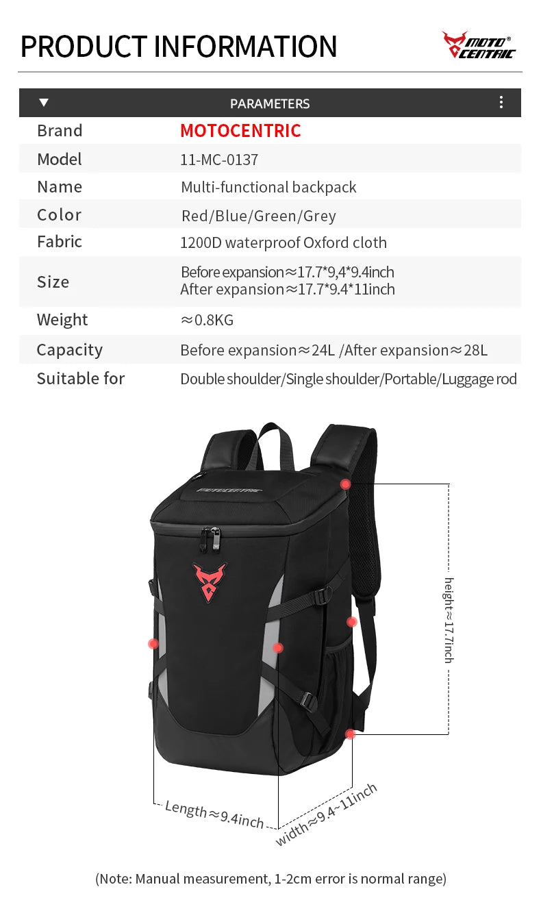 RidePack – Motorcycle Helmet & Travel Backpack