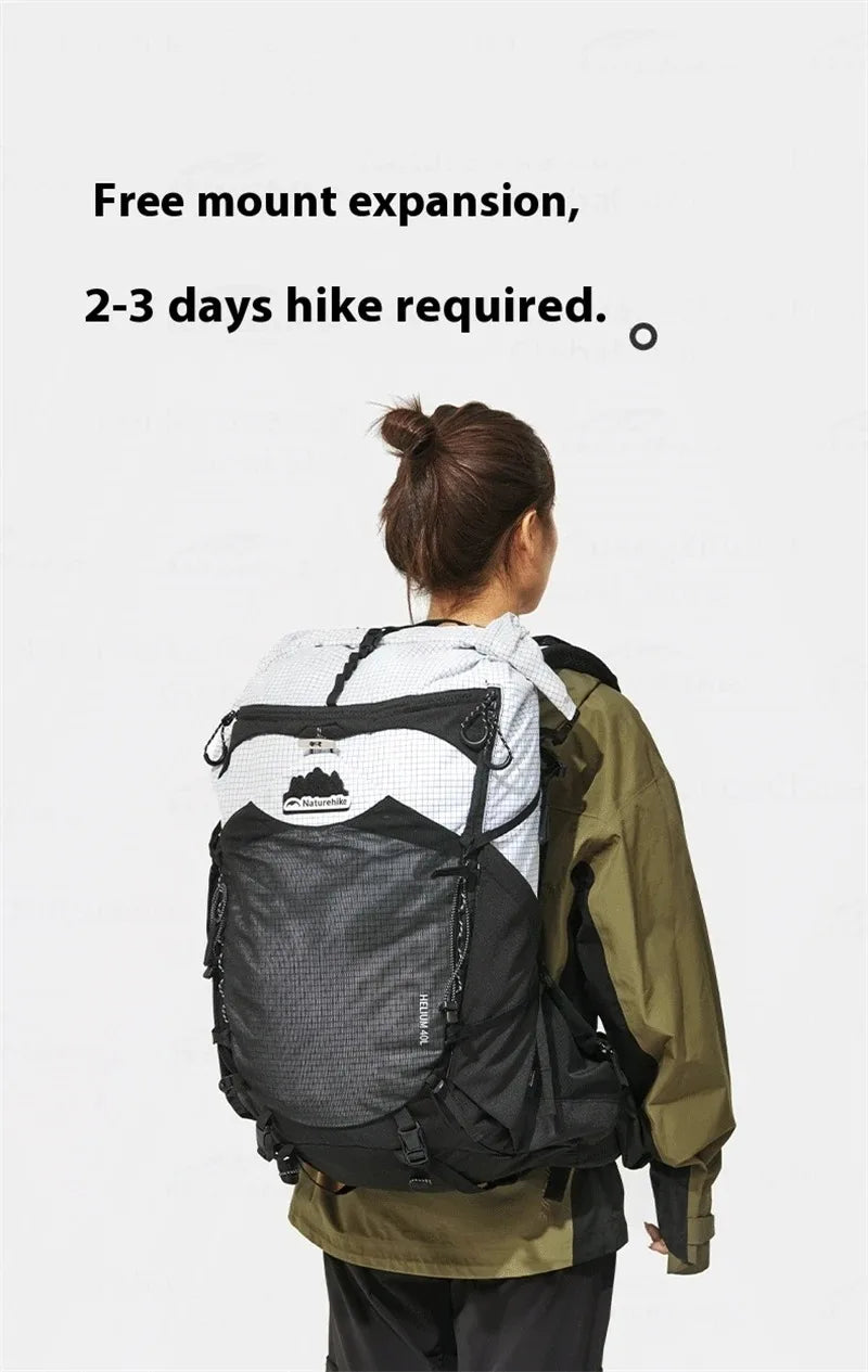 Naturehike 40L Ergonomic Camping Backpack Large Capacity Men's Hiking Backpack with Rain Cover Outdoor Travel Hiking Backpack