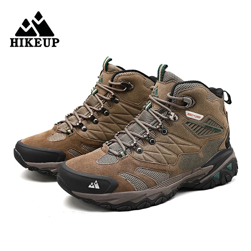 Men’s Hiking Boots – Suede High-Top Rainproof Tactical Combat Outdoor Shoes