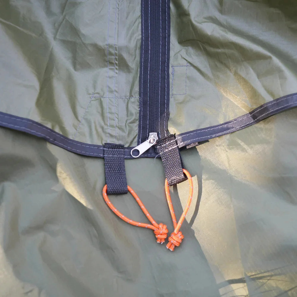 AeroPeak Silnylon Pyramid Tent – Ultralight Rodless Shelter for 3–4 People