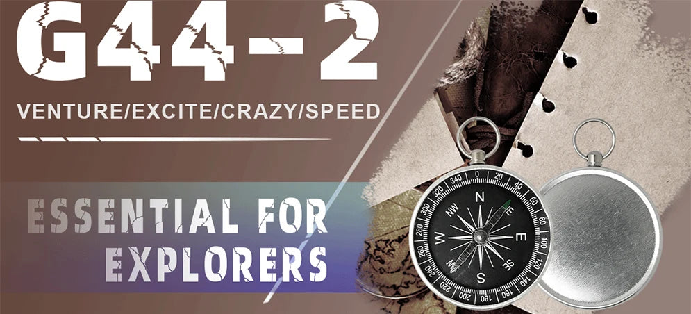 Outdoor Mountaineering Compass, Survival Equipment, Multifunctional Nautical Compass, Wild Survival Portable Compass