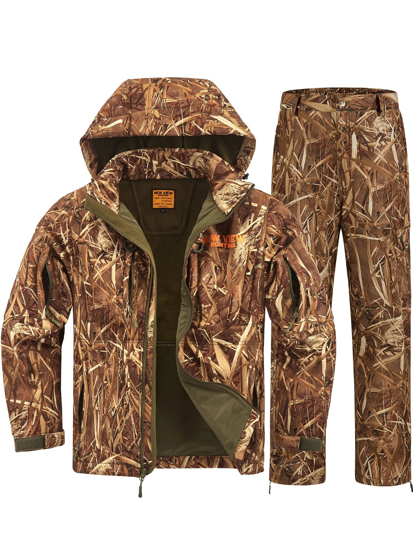 Men's Camo Hunting Suit – Winter Warm Jacket and Pants Set