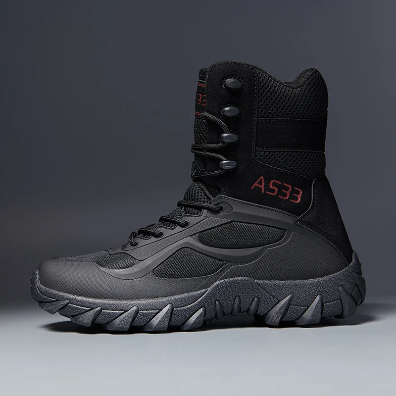 TrailVanguard™ – Men's High-Top Tactical Hiking Boots