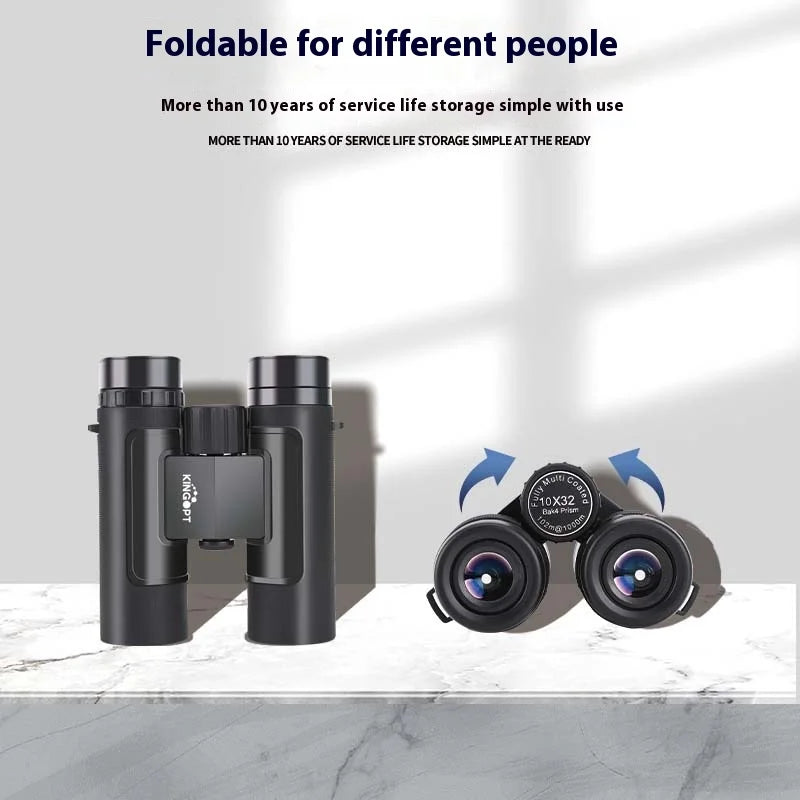 10x 32 Binoculars Portable HD High-powered Outdoor Multifunctional Telescope Outdoor Camping Climbing