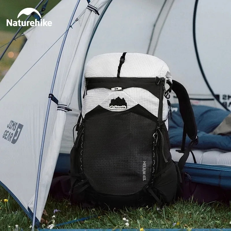 Naturehike 40L Ergonomic Camping Backpack Large Capacity Men's Hiking Backpack with Rain Cover Outdoor Travel Hiking Backpack